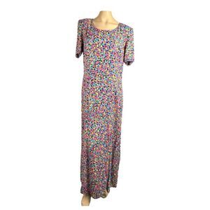 1990's Betsy’s Things Rayon Floral Maxi Dress – Size 8